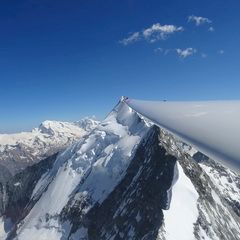 Flugwegposition um 14:24:07: Aufgenommen in der Nähe von Leuk, Schweiz in 4044 Meter